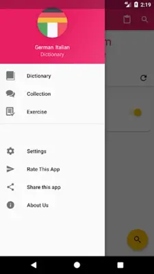 German Italian Dictionary android App screenshot 5